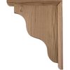 Ekena Millwork 1 1/2"W x 9"D x 11"H Hamilton Traditional Bracket, Alder BKT01X09X11HAAL